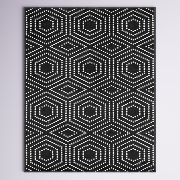 Hashtag Home Ellar Performance Black Rug & Reviews Wayfair